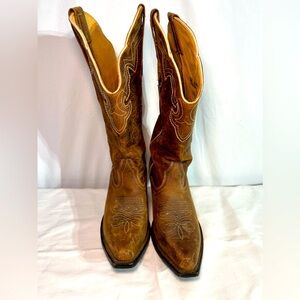 Brown Western Heeled Boots